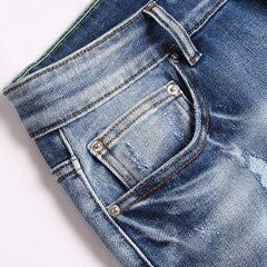 AMIRI Destroyed Denim Shorts #2003