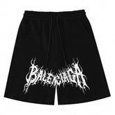 Balenciaga Logo Printed Knit Shorts