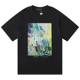 Purple Brand Logo Pattern Print T-Shirt