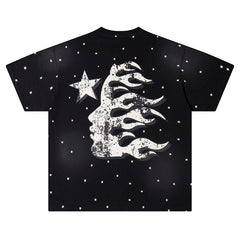 Hellstar Path to Paradise Black Logo Collage T-Shirt