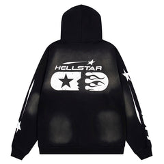 Hellstar Studios Logo Printed Zip Hoodie