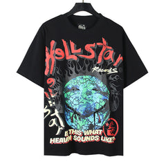 Hellstar Earth Print T-Shirt