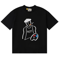 Gallery Dept Glittered Logo Printed T-Shirt