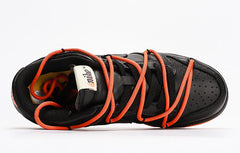 Off White x Futura x Nike Dunk Low Black Orange