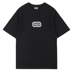 Dior Christian Embroidery Logo T-Shirt