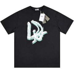 Dior Letter Print T-Shirt Oversize