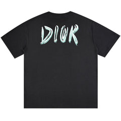 Dior Letter Print T-Shirt Oversize