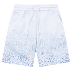 DIOR Classic Letter LOGO Print Shorts Oversize