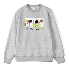 Supreme Kids Pattern Crewneck Sweatshirts
