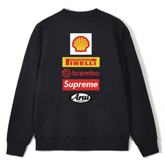 Supreme x Ducati Logo Crewneck Sweatshirts