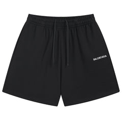 Balenciaga Logo Embroidered Knit Shorts