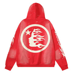 Hellstar Logo Pattern Printed Hoodie