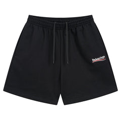 Balenciaga Logo Embroidered Knit Shorts