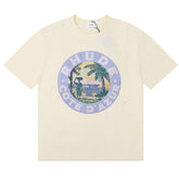 RHUDE Letter Logo Print T-Shirts