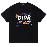 Dior Letter Print T-Shirt Oversize