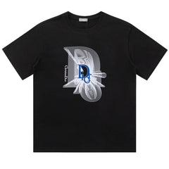Dior Classic Letter Print T-Shirt Oversize