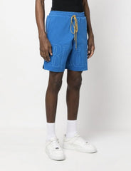 RHUDE Logo-Print Drawstring Swim Shorts