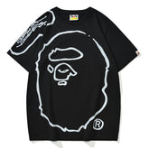BAPExJoshua Vides Ape Head Tee White/Black