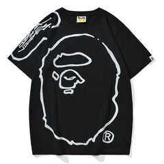 BAPExJoshua Vides Ape Head Tee White/Black