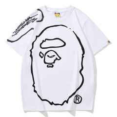 BAPExJoshua Vides Ape Head Tee White/Black