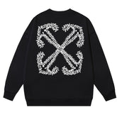 Off White Logo-Embroidered Cotton Sweatshirts