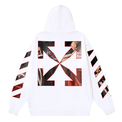 Off-White Caravaggio Oil Painting Pattern Printing Hoodies