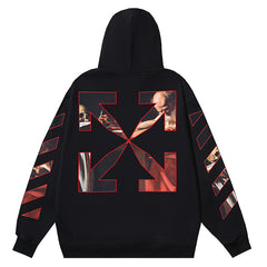 Off-White Caravaggio Oil Painting Pattern Printing Hoodies
