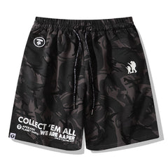 Bape Ape Head Pattern Printed Short