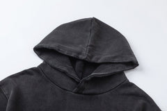 AMIRl Lounge Crystal Embellished Cotton Graphic Hoodie