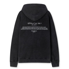 Off-White Graphic-Print Cotton Hoodie