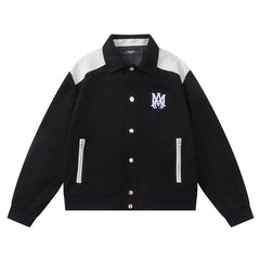 AMlRl Varsity Logo-Embroidered Jacket