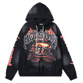 Hellstar Graffiti Meteor Flame Letters Hoodie