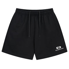 Balenciaga Logo Printed Knit Shorts