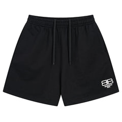 Balenciaga Logo Printed Knit Shorts