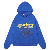 Sp5der Spider Web Hoodie-Blue #8207