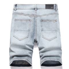 AMIRI Embroidery Logo Denim Shorts #2005