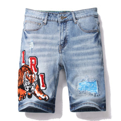 AMIRI Varsity Denim Shorts #2009