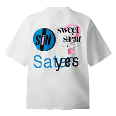 Saint Michael Logo Pattern Printed T-Shirt