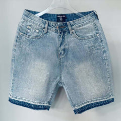 MIXED EMOTION Rhinestones Denim Shorts