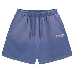 Balenciaga Logo Printed Knit Shorts