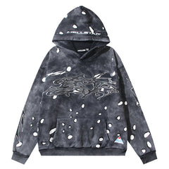 Hellstar White Splatter Printed Hoodie