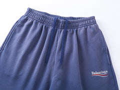 Balenciaga Logo Printed Knit Shorts