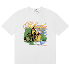 RHUDE Chateau Alpes Printed T-Shirt