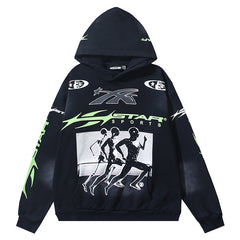 Hellstar Meteor Pattern Sport Hoodie