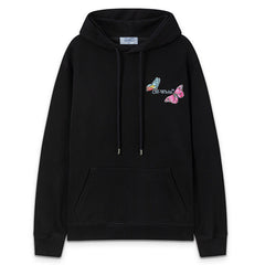 Off-White Butterfly Pattern Arrow Printed Hoodie