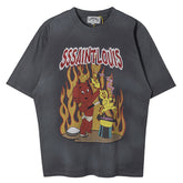Saint Louis Cartoon Character Print T-Shirt