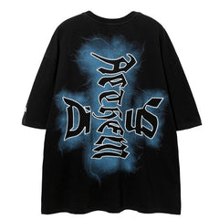 MODP TIFO Letter Print T-Shirts