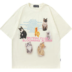 MODP TKPA Street preppy print distressed T-shirt