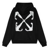 Off-White Scratch Arrow Skate Hoodie Oversize