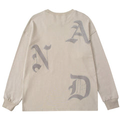 MODP SMKLIFE Letter Printing Sweatshirts